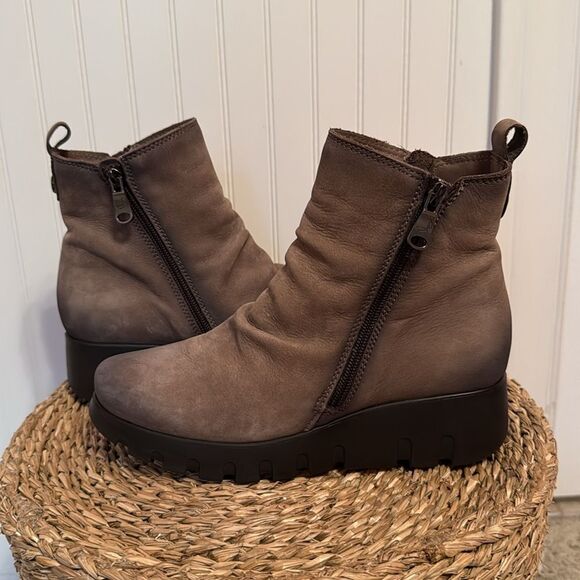 Paula Urban Leather Taupe Women’s Ankle Boots - 37 - Excellent Condition - Picture 5 of 11